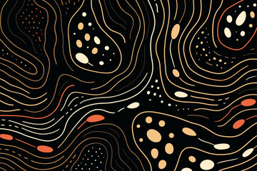 Christmas lines dots shapes floral seamless pattern background. Good for fashion fabrics, children’s clothing, T-shirts, postcards, email header, wallpaper, banner, posters, events, covers, and more.