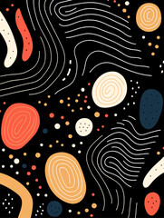 Beautiful wave seamless pattern background. Good for fashion fabrics, children’s clothing, T-shirts, postcards, email header, wallpaper, banner, posters, events, covers, advertising, and more.