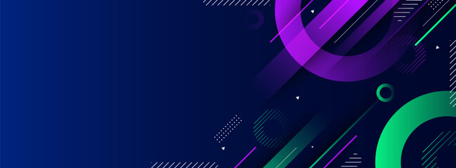 Obraz premium Modern background geometric. blue and dark blue gradation. element. abstract . memphis eps 10