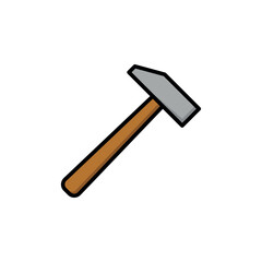 Hammer Icon Vector Design Template