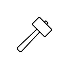 Hammer Icon Vector Design Template