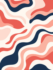 Lines dots shapes floral seamless pattern background. Good for fashion fabrics, children’s clothing, T-shirts, postcards, email header, wallpaper, banner, posters, events, covers, and more.