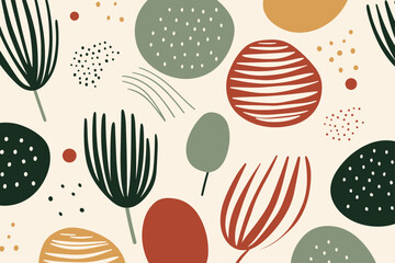 Christmas colorful lines dots shapes floral seamless pattern background. Good for fashion fabrics, children’s clothing, T-shirts, postcards, email header, wallpaper, banner, posters, events, covers, a