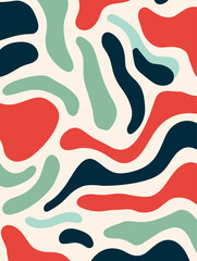 Beautiful wave seamless pattern background. Good for fashion fabrics, children’s clothing, T-shirts, postcards, email header, wallpaper, banner, posters, events, covers, advertising, and more.