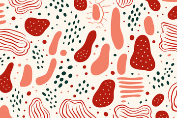 Abstract pattern background. Good for fashion fabrics, children’s clothing, T-shirts, postcards, email header, wallpaper, banner, posters, events, covers, advertising, and more.