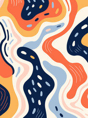 Colorful abstract pattern background. Good for fashion fabrics, children’s clothing, T-shirts, postcards, email header, wallpaper, banner, posters, events, covers, advertising, and more.