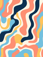 Colorful abstract pattern background. Good for fashion fabrics, children’s clothing, T-shirts, postcards, email header, wallpaper, banner, posters, events, covers, advertising, and more.