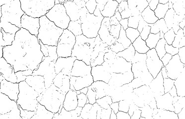 texture of the old wall, a black and white photo of a cracked wall, grunge texture, Grungy effect dirty, Overlay Distress, grunge texture, earthquake,  - obrazy, fototapety, plakaty