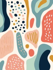 Fotobehang Beautiful Abstract pattern background. Good for fashion fabrics, children’s clothing, T-shirts, postcards, email header, wallpaper, banner, posters, events, covers, advertising, and more. © TasaDigital