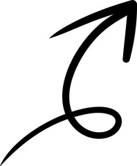 Arrow doodle element