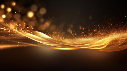 Abstract golden light background