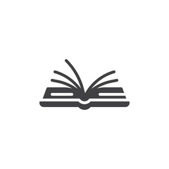 Book pages vector icon