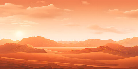 A desert landscape illustration background