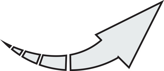 矢印＿アウトラインあり　白塗り
