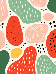 Colorful abstract pattern background. Good for fashion fabrics, children’s clothing, T-shirts, postcards, email header, wallpaper, banner, posters, events, covers, advertising, and more.