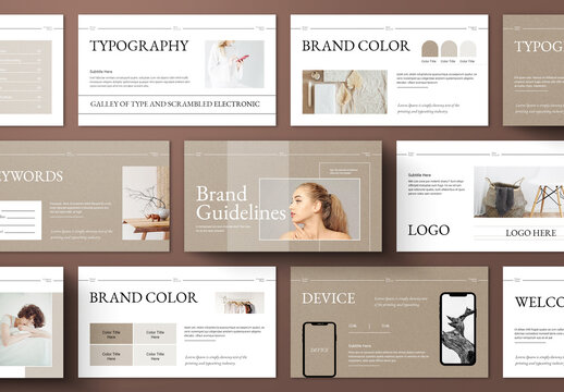 Brand Guideline Presentation Layout