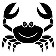 crab cartoon isolated