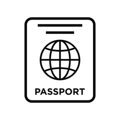 Passport Icon Vector Design Template