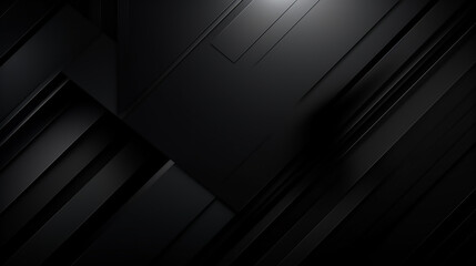 Abstract. black square and line shape background, light and shadow. Abstract black 3d background. black gradient radial blur Blackground, blank space for text.  Abstract concept data technology. 