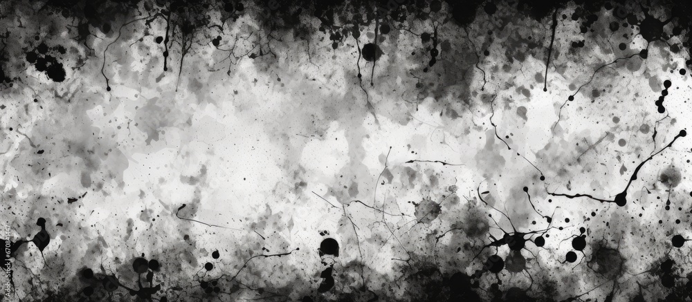 Poster an artistic background with a gritty black and white design a monochrome pattern of dots creates an 