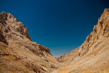 Fototapeta premium Beautiful mountain landscape. The Anti Taurus Mountains. Aladaglar National Park. Turkey..