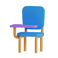 Blue Desk Chair in an Attractive 3D Model. 3D Model of a Blue Desk Chair Ideal for Workspaces.
3d illustration, 3d element, 3d rendering. 3d visualization isolated on a transparent background