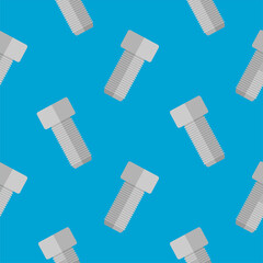screw seamless pattern flat design vector illustration. pile screws seamless pattern