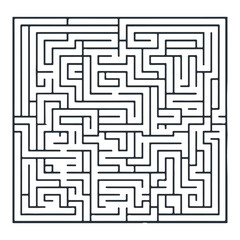 a square maze game for kids, the challenging riddle game, the labyrinth for learning