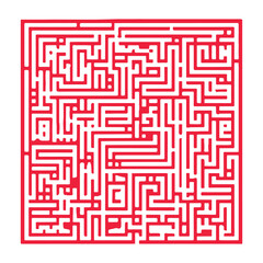 a square maze game for kids, the challenging riddle game, the labyrinth for learning