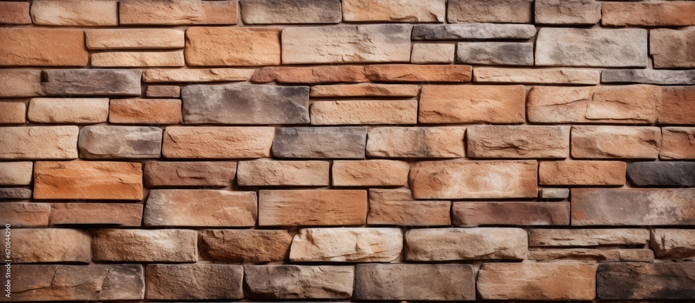 Wall mural background design featuring a brick wall