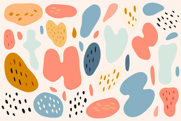 Abstract pattern background. Good for fashion fabrics, children&rsquo;s clothing, T-shirts, postcards, email header, wallpaper, banner, posters, events, covers, advertising, and more.