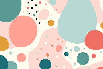 Beautiful abstract background. Good for fashion fabrics, children’s clothing, T-shirts, postcards, email header, wallpaper, banner, posters, events, covers, advertising, and more. © TasaDigital