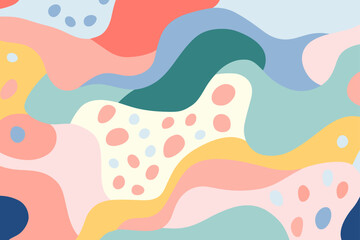 Beautiful abstract background. Good for fashion fabrics, children’s clothing, T-shirts, postcards, email header, wallpaper, banner, posters, events, covers, advertising, and more.