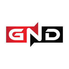 GND Monogram Initial Letters Logo