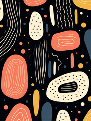 Beautiful abstract pattern background. Good for fashion fabrics, children’s clothing, T-shirts, postcards, email header, wallpaper, banner, posters, events, covers, advertising, and more.