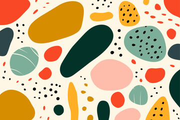 Beautiful abstract seamless pattern background. Good for fashion fabrics, children’s clothing, T-shirts, postcards, email header, wallpaper, banner, posters, events, covers, advertising, and more.