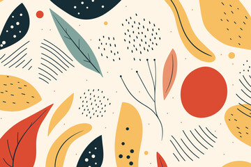 Beautiful abstract seamless pattern background. Good for fashion fabrics, children’s clothing, T-shirts, postcards, email header, wallpaper, banner, posters, events, covers, advertising, and more.