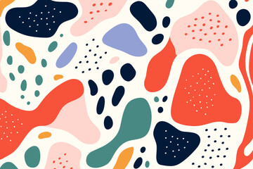 Beautiful abstract seamless pattern background. Good for fashion fabrics, children’s clothing, T-shirts, postcards, email header, wallpaper, banner, posters, events, covers, advertising, and more.