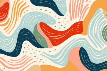 Beautiful abstract seamless pattern background. Good for fashion fabrics, children&rsquo;s clothing, T-shirts, postcards, email header, wallpaper, banner, posters, events, covers, advertising, and more.