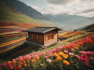 Fototapeta premium House in the mountain