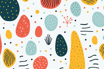 Beautiful abstract seamless pattern background. Good for fashion fabrics, children’s clothing, T-shirts, postcards, email header, wallpaper, banner, posters, events, covers, advertising, and more.