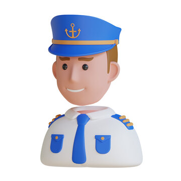 3D Ship Captain Model with Uniform and Captain's Hat. Detailed Navigation Maps and Navigation.
3d illustration, 3d element, 3d rendering. 3d visualization isolated on a transparent background
