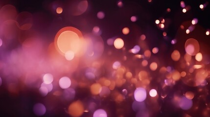 Fototapeta premium Abstract purple bokeh Christmas background