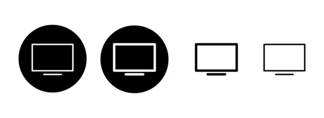 Foto op Plexiglas Tv icon set illustration. television sign and symbol © OLIVEIA