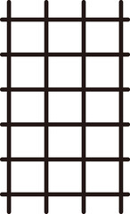 太い網目・フェンスの背景イラスト素材