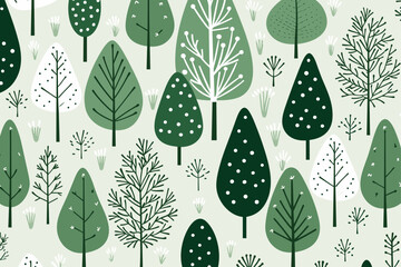 Winter floral seamless pattern background. Good for fashion fabrics, children’s clothing, T-shirts, postcards, email header, wallpaper, banner, posters, events, covers, and more.