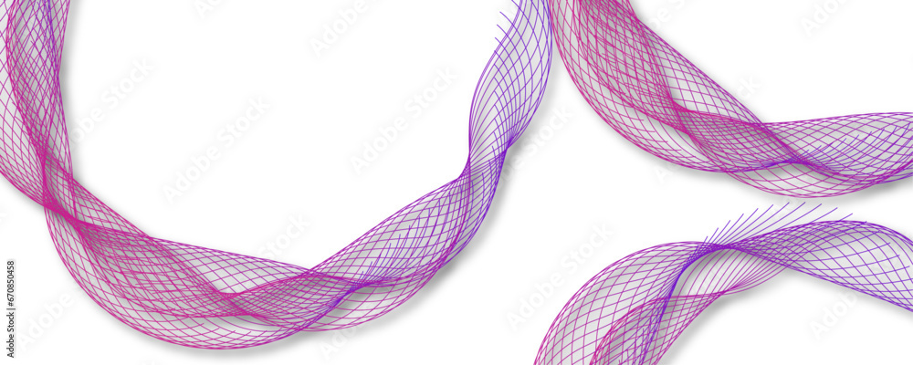 Poster abstract wire gradient mesh. vector illustration rolling hills. network structure surface checkered 