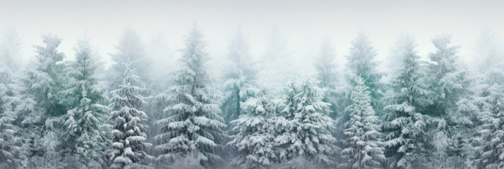 Green winter banner