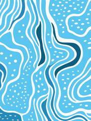 Winter lines dots shapes floral seamless pattern background. Good for fashion fabrics, children&rsquo;s clothing, T-shirts, postcards, email header, wallpaper, banner, posters, events, covers, and more.