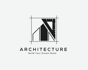  Line Architecture Logo for Company